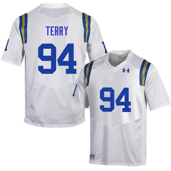Men #94 Nick Terry UCLA Bruins Under Armour College Football Jerseys Sale-White